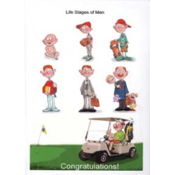 gratulationskort pension golf!