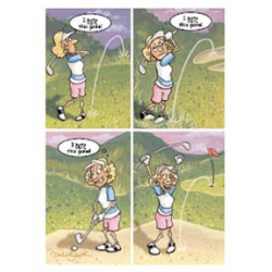 birthday card golf!