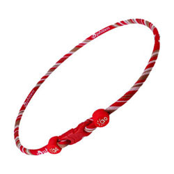 Energi halsband X30 röd/vit 45 cm