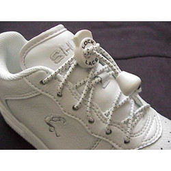 Elastic Shoe Laces Lock Laces white