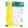 Tees Wooden Long 69 mm white 100-pack