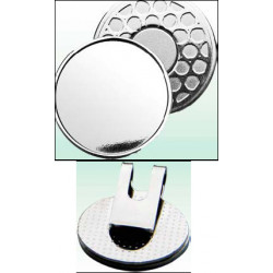 Golf Cap Clip Marker 25mm silver