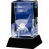 Golf Trophy Crystal Longest Drive competition