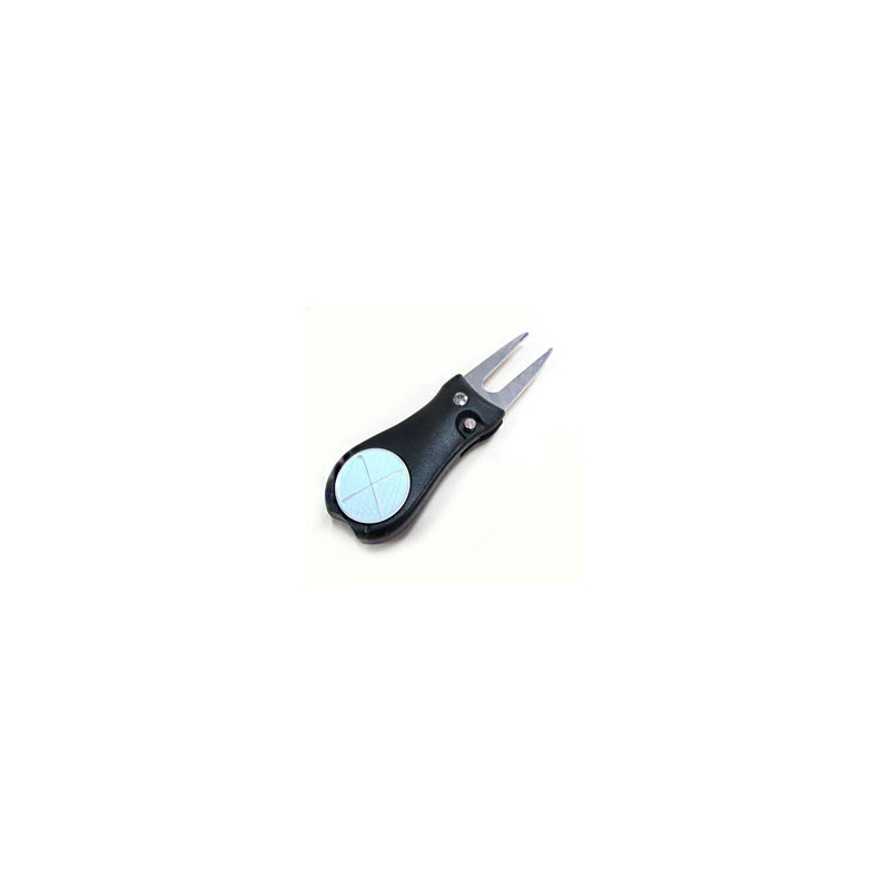 Foldable golf divot tool with marker