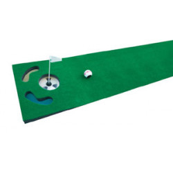 Putting Mat with flag and golfball