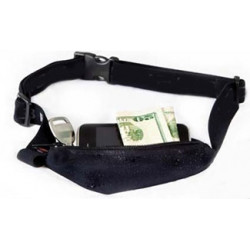 Waist pouch belt running sport expandable double bl/bl