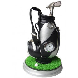 Golf Penn-hållare med klocka + gräs