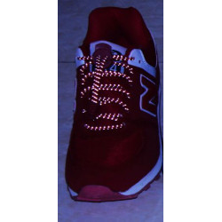 Elastic Shoe Laces with Lock Reflective red