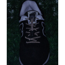 Elastic Shoe Laces with Lock Reflective black