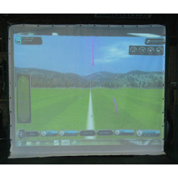 Golf simulator Optishot 2 + projektionsduk nät 3 x 3 meter