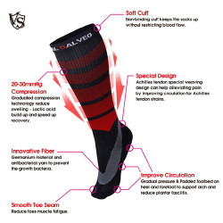 Socks Performance Graduated Compression VS functionXtra+ black L