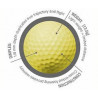 Almost Golf Balls Pro Practice balls  Yellow 6-pack