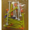 Plastic golf Tees Plus 6-pack