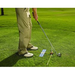 Golf siktpinnar med kors + spegel standard