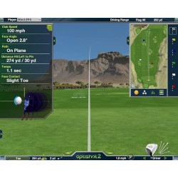 Golf Simulator Optishot 2 + Projection Screen + stance mat