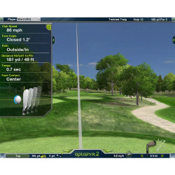 Golf Simulator Optishot 2 + Projection Screen + stance mat