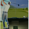 Golf simulator Optishot 2 + projektionsduk nät + stance matta + bur