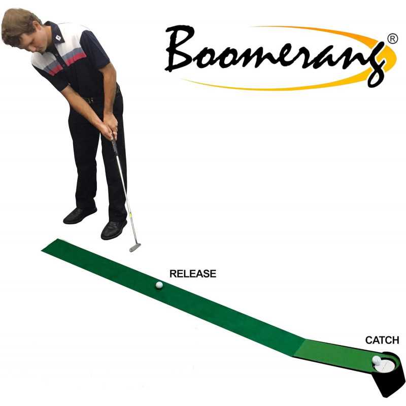 Putting mat + Boomering Putting Trainer return system