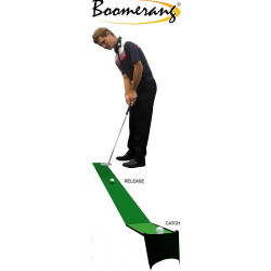 Putting mat + Boomering Putting Trainer return system